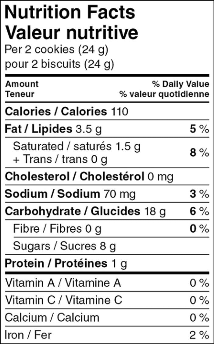 Biscuits à l’avoine Great Value