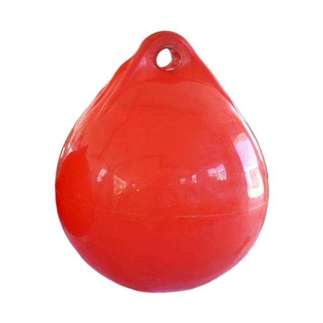 Balle de Bateau Quai Pare-Chocs Rond Ancre Bouée Amarrage Protection de Bouée Être Utilisé Enfants Anti-Collision pour Voiliers, Pêche, Rouge 30x35cm 2.8cm