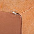 thumbnail image 3 of Simpli Home Brody Pouf de Table Basse Carré Grand Carré Boho en Similicuir Brun Vieilli, 3 of 6