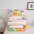 thumbnail image 4 of YST Ensemble de Couette en Duvet Taille Simple Style Années 70 Groovy, Ensemble de Housse de Couette Rétro à Marguerites Doux Collection de Lit, Literie Colorée Style Ferme Rustique Couette pour Chambre de Garçons Filles, 4 of 5