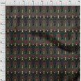 thumbnail image 3 of oneOone Tissu Polyester Lycra Rayé & Paisley Ikat Décor Tissu Imprimé 56 Pouces de Large, 3 of 4