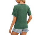 thumbnail image 4 of AherBiu T-Shirts à Manches Courtes pour Femmes Été Décontracté Ample Col Rond Haut Confortable T-Shirts Chemises Blouse de Tous les Jours, 4 of 6