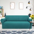 thumbnail image 1 of PiccoCasa Housse Extensible pour Canapé, Lavable, Housses de Meubles pour Chiens, Bleu Paon, Moyen, 1 of 7