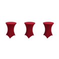 thumbnail image 3 of Wweixi Versatile Elastic Cocktail Table Set Fitting For Any Occasion Environmentally Friendly Polyester red 3Set, 3 of 6