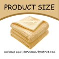 thumbnail image 3 of Cooling Blanket Bedding Pure Cotton Blanket Lightweight Warm Blanket Soft And Breathable Wrinkle Resistant 59x79IN Summer Comforter Queen Size Plush Throw Blankets for Bed, Couch and Sofa, 3 of 8