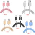 thumbnail image 3 of spellwife 1 Meter Type-C Woven Mobile Phone Data Cable Charging Line Cord 2 in 1 Fast Charging Data Transfer, 3 of 8
