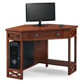 thumbnail image 1 of Bowery Hill Corner Computer Desk in Oak, 1 of 10