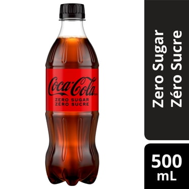 Boisson gazeuse Coca-Cola Zéro sucre bouteille, 500 mL