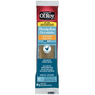 Ol’ Roy Chicken Flavour Munchy Bone Chew for Dogs, 80 g