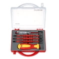thumbnail image 1 of 5pcs 500V Insulated Screwdrivers Set with Magnetic Slotted Phillips Pozidriv Bits and Test Pen Electrical Work  Tools Kit, 1 of 7