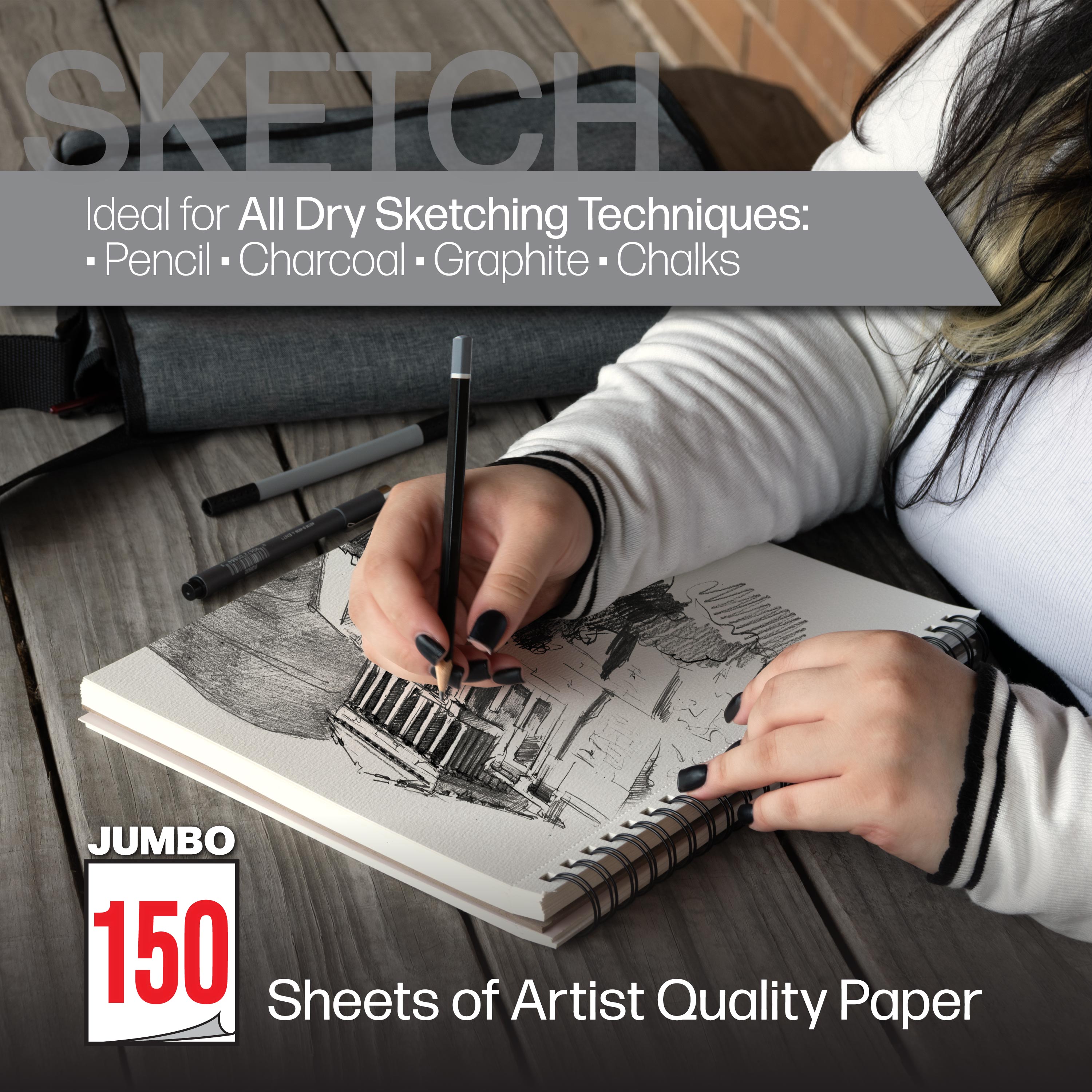 Bee Paper - Bloc de papier à dessin inspiré des abeilles, 9"x12", 150 feuilles, 50 lb, 74 g/m² | BEE-90106T-150 |