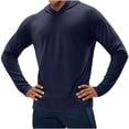 thumbnail image 4 of Handshe Summer Print Hooded Sun Jacket, Lightweight Breathable UPF Sun Protection Long Sleeve with Thumb Holes, Hiking Running Outdoor Wear Rash Guard,Plus Size, 4 of 4
