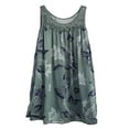 thumbnail image 1 of Robes Courtes Décontractées Bohèmes Amples Sans Manches à Fleurs pour Femmes Grande Taille, 1 of 2