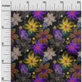 thumbnail image 2 of oneOone Polyester Spandex Yellow Fabric Texture Floral Craft Projects Decor Fabric Printed By The Yard 56 Inch Wide, 2 of 4