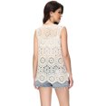 thumbnail image 3 of Cardigan Ouvert pour Femmes à Garniture en Dentelle Crochet Florale, 3 of 5