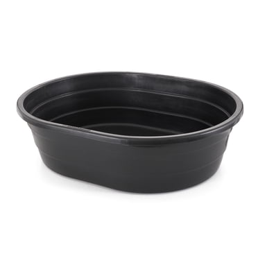 Little Giant Réservoir d'Eau Ovale Moulé en Poly Plastique de 15 Gal, Noir