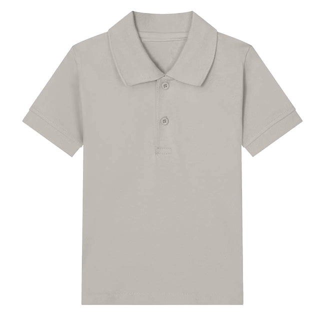 Annhoo Polos d'Été pour Filles à Manches Courtes, Col Rabattu, Boutons, Coton, Tennis, Uni, Décontracté, Tunique Basique, 2 à 15 Ans