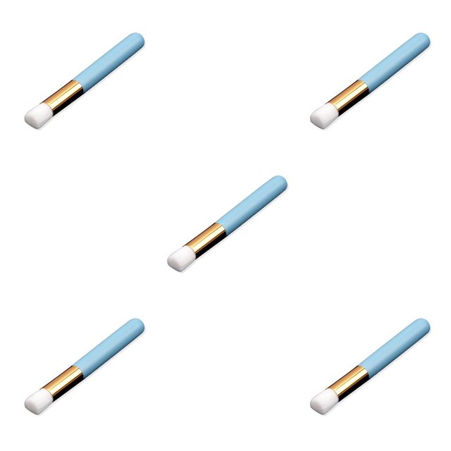 serony Lash Shampoo for Lash Extensions Nose Brushes Flat Flower Head for Skin Care blue flat head 5Set