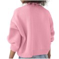 thumbnail image 3 of FAIWAD Women's Cardigan Sweater with Pockets Long Sleeve Button Down Open Front Lightweight Knit Sweater, 3 of 6