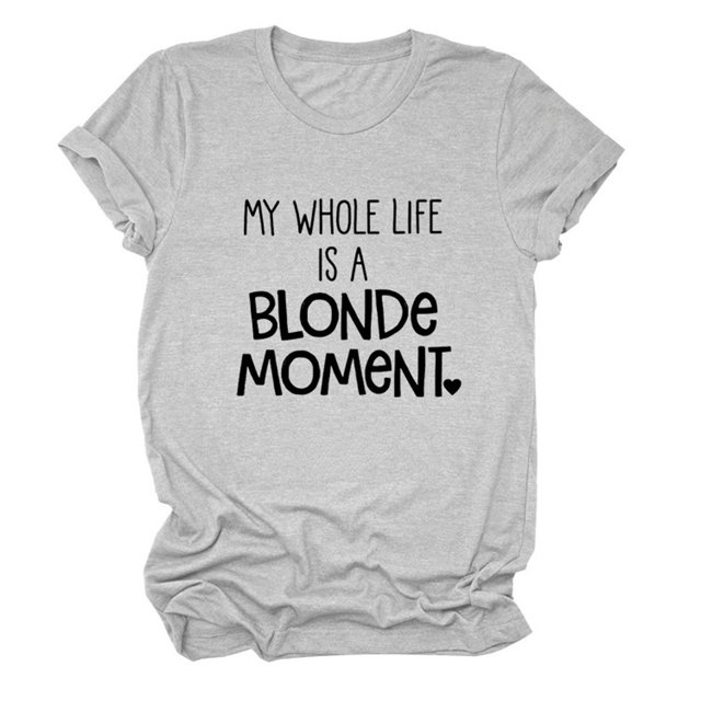 Hauts d'Été Grande Taille pour Femmes Manches Courtes Hauts pour Femmes Col Rond Manches Courtes T-Shirt Imprimé Lettre Blouse Basique Décontractée T-Shirt Col en V Femmes en Liquidation