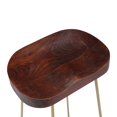 thumbnail image 5 of vidaXL Gavin Bar Stools 2 pcs Solid Mango Wood, 5 of 5