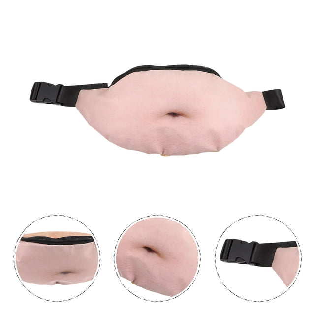 LOLIPPYY belt bag men 3D Dad Belly Design Multi 1Set for Gatherings Amusement Parks Prank