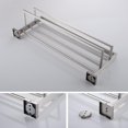 thumbnail image 3 of Matte Towel Rack ‘‘ Bathroom Towel Shelf with Double Towel Bars SUS Stainless Steel Wall Mounted BBK, 3 of 9