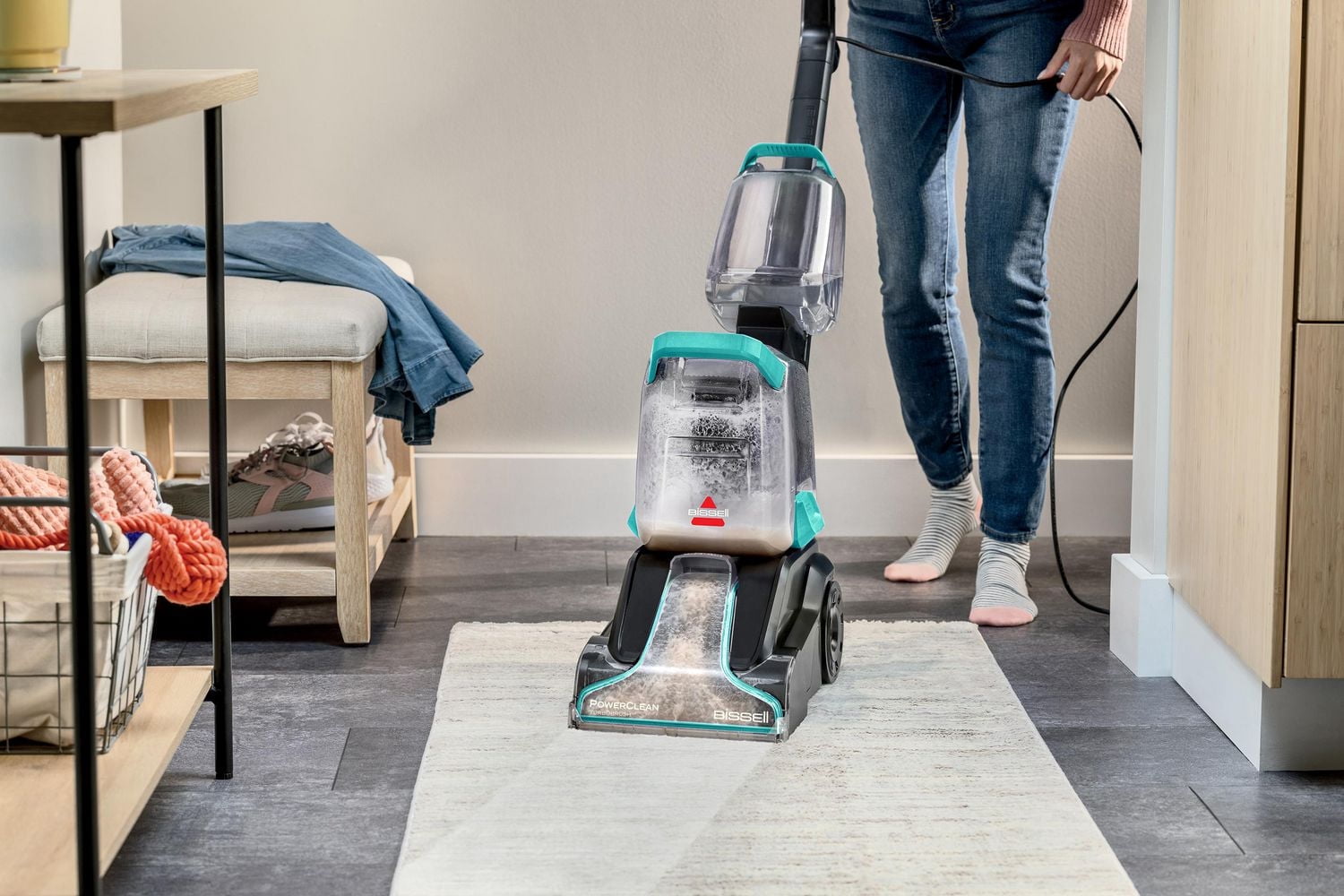 BISSELL PowerClean TurboBrush Pet Lightweight Full-Sized Carpet Deep Cleaner 3938C