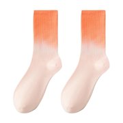 LckLvx Womens Crew Socks Casual Athletic Lightweight Breathable Socks Color Block Mid Calf Socks