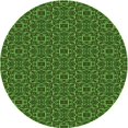 thumbnail image 1 of Ahgly Tapis Rond Lavable en Machine Intérieur Transitionnel Vert Forêt Foncé, 8 Pieds Rond, 1 of 7