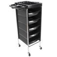 thumbnail image 3 of MultiFunctional Hair Salon Trolley Hairdressing Tool Storage Cart Organizer with 5 Trays, 3 of 14