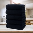 thumbnail image 4 of 5 Pcs Cotton Towel Set, European American Style Border Face Wash Cloth, Absorbent Fast Drying, Natural Soft Comfortable, Multi-Scene Use, Wholesale Gift Package, 4 of 6