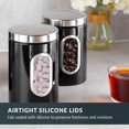 thumbnail image 3 of 3PC Kitchen Canister Set -with Secure Lids&Viewing Window Suitable for Sugar, Tea, Coffee, Etc -Multi Food Storage Jars, 3 of 5