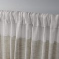 thumbnail image 3 of Exclusive Home Curtains Bern Striped Sheer Rod Pocket Panel Pair, 50x84, Natural, 2 Count, 3 of 5