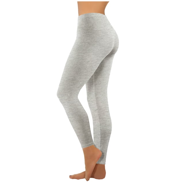 Pantalon Décontracté pour Femmes, Uni, Extensible, Taille Haute, Jambe Grand, Pantalon de Yoga, Pantalon Long, Couleur Gris. leggings Taille Haute en spandex Doux, Offrant Confort et Flexibilité. Idéal pour Tenue Décontractée, Yoga Ou Détente. La Vue de Profil Latéral Met en Valeur un design Sans Coutures et un Ajustement Extensible.
