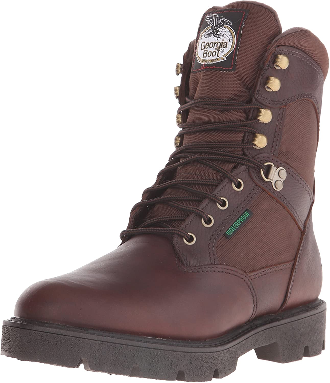 Georgia Men's Homeland 8" Work Boot-M Casual Shoe, Brown, 10.5 W US