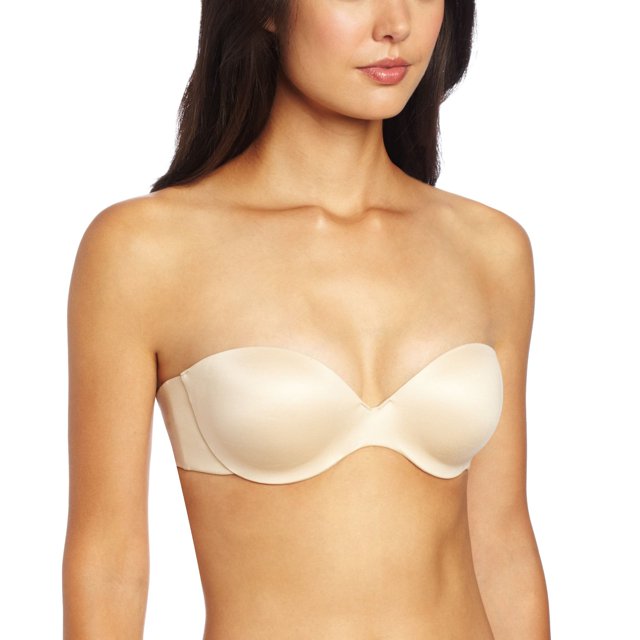 Maidenform Womens Comfort Devotion Custom Lift Strapless Bra, 40C, Latte Lift