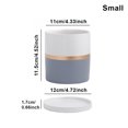 thumbnail image 3 of kurtrusly Ceramic Flower Pots For Small Spaces And Easy To Maintain Herbs Ceramic Flowerpot Ceramic Pot Planter Eco-friendly gray 11*11 1Set, 3 of 6