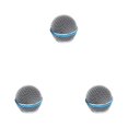 thumbnail image 2 of Transemion Grille de Microphone de Remplacement Remplaçant Tête de Micro Filaire Sans Fil Détachable Type 2 3ensemble, 2 of 6