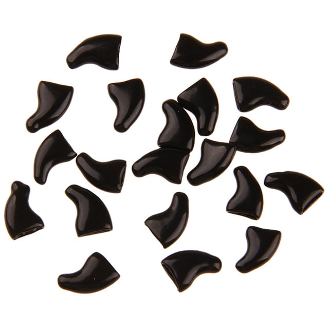 20PCS Cat Nail Caps Protective Soft Kitten Paw Caps Cat Claw Covers with Glue