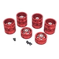 thumbnail image 1 of QualitChoice Aluminum Alloy Shock-proof Metal Wheel Rims For 1/16 WPL B16 OFF-Road RC Hop-ups Red, 1 of 6