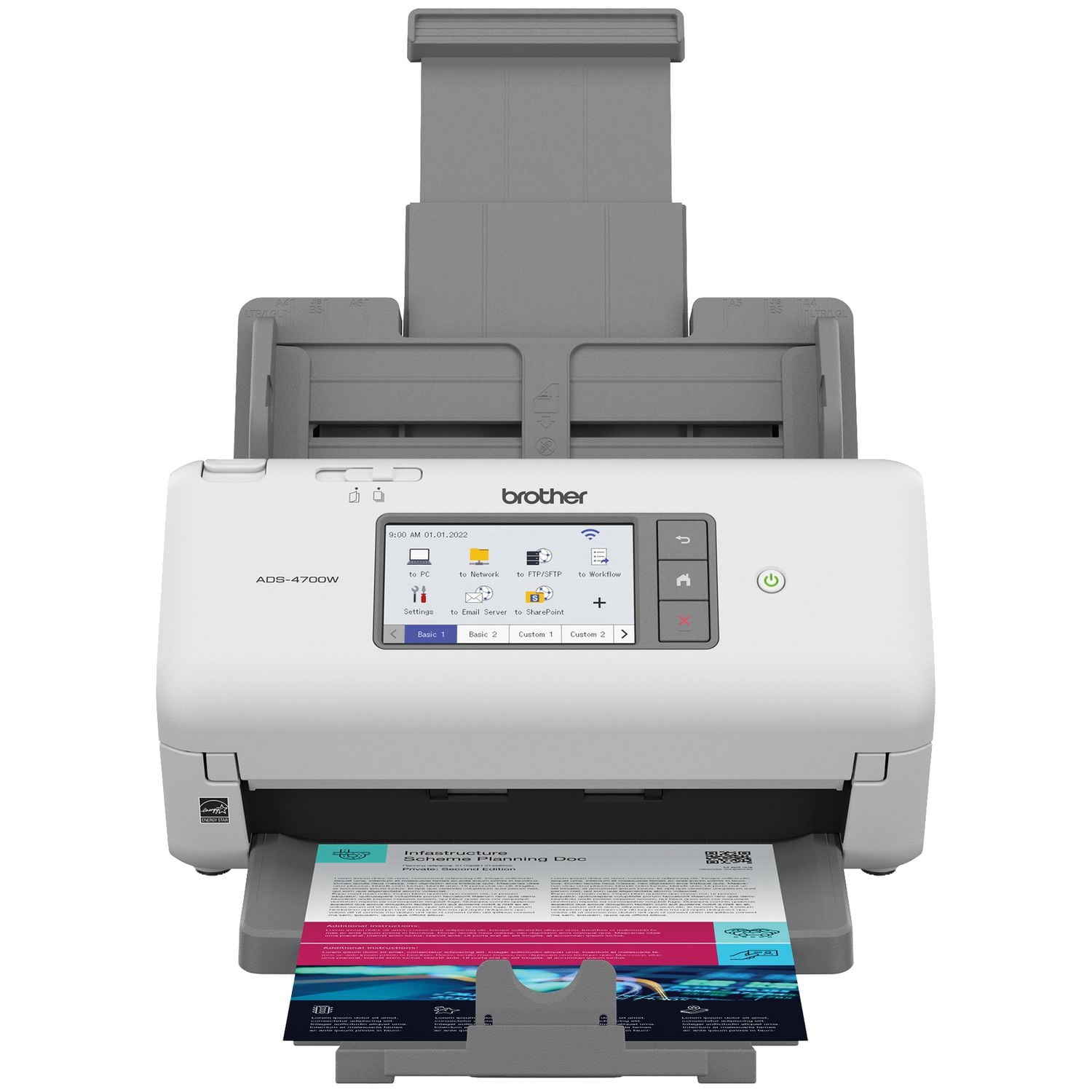Brother ADS-4700W Professional Desktop Scanner for Business Workgroups