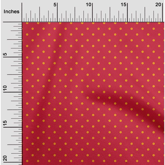 oneOone Silk Tabby Fabric Polka Dots Decor Fabric Printed BTY 42 Inch Wide
