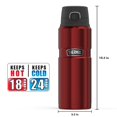 thumbnail image 4 of THERMOS Bouteille à Boisson en Acier Inoxydable King de 24 Onces - Canneberge, 4 of 5