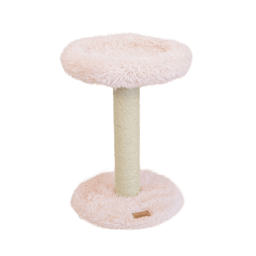 The Blush Perch – 1-Level Cat Tree with Pink Faux Fur