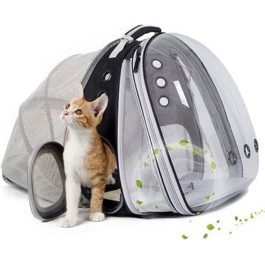 Dual Expandable Cat Backpack Carrier, Fit up to 20 lbs, Expandable Pet Carrier Backpack for Large Fat Cat and Small Puppy
