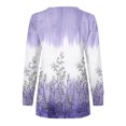 thumbnail image 4 of Liquidation à 50 % Chandail Surdimensionné pour Femmes 2023 Hauts Automne Manches Longues Chandail Ample Chemise Chic Décontractée Chandails à Col Rond pour Dames, 4 of 5