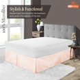 thumbnail image 3 of SGI Bedding 16 Inch Pleated Bed Skirt | Microfiber Bed Skirt | Fade Resistant, Wrinkle Free, Anti-static, Decorative, Extra Storage Space, Clutter-Free | Olympic Queen, Peach, 3 of 6