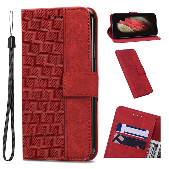 Case for Google Pixel 6 Pro Durable Magnetic PU Leather Card Holder Wallet Flip Cover