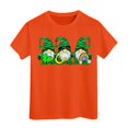 thumbnail image 1 of PMVFHDE Hauts d'Été pour Filles T-Shirts pour Fille Hauts Mignons Hauts Courts pour Fille Hauts de Sortie pour Fille T-Shirt à Manches Courtes pour Filles T-Shirt d'Été à Col Rond Coupe Décontractée T-Shirts Basiques Orange, 12-13 Ans, 1 of 4